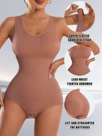 3 Pieces Of Seamless High-Waisted Body Shapewear Shaping One-Piece Pants, With An Opening At The Crotch For Easy On And Off - A Pair Of Stretchy Pants Designed To Shape The Body, Enhance The Hip Line, Control Abdominal Fat, And Boost The Bust. The Material Is A Knitted Breathable Elastic Fabric.