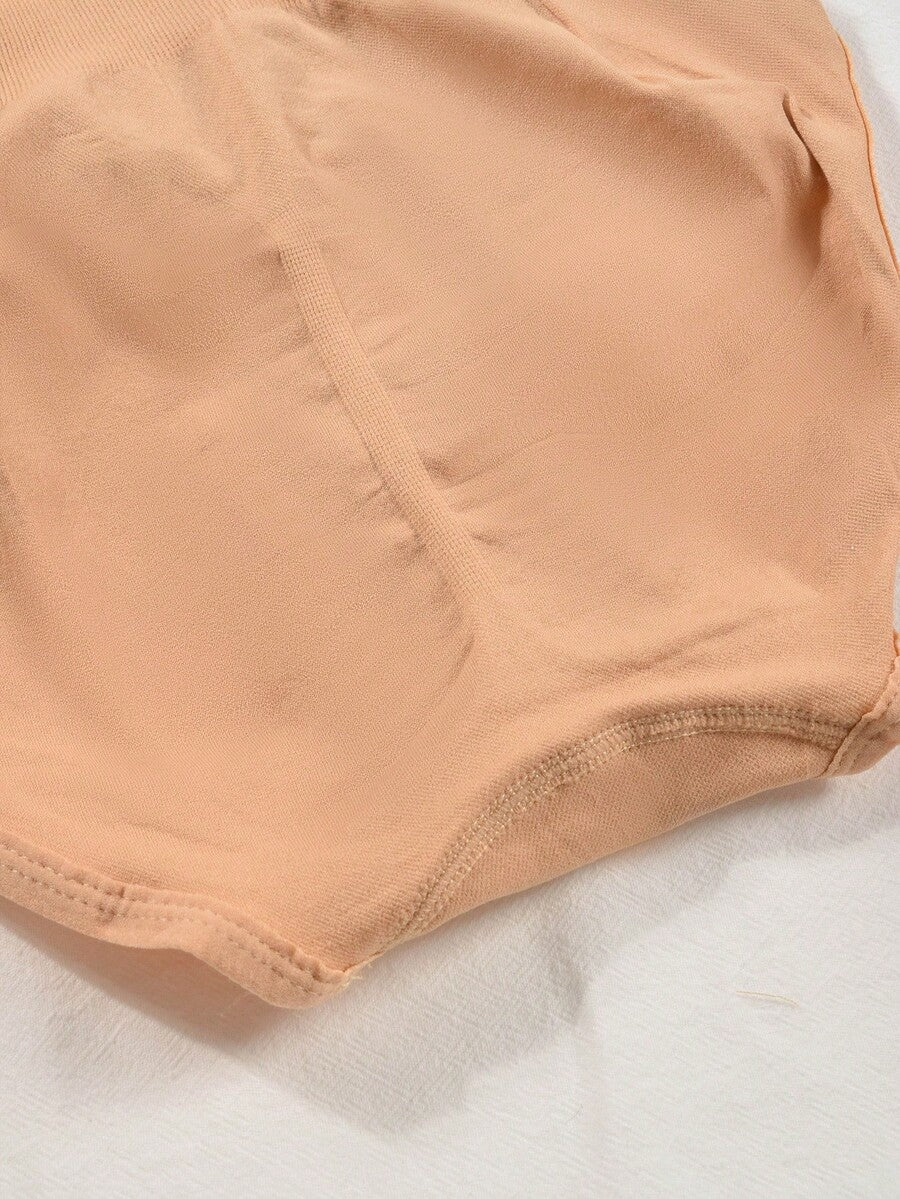 3 Pieces Of Seamless High-Waisted Body Shapewear Shaping One-Piece Pants, With An Opening At The Crotch For Easy On And Off - A Pair Of Stretchy Pants Designed To Shape The Body, Enhance The Hip Line, Control Abdominal Fat, And Boost The Bust. The Material Is A Knitted Breathable Elastic Fabric.