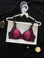1pc Sexy Lace Minimalist Lift-Up Small Bust Underwire Bra For Women Lingerie