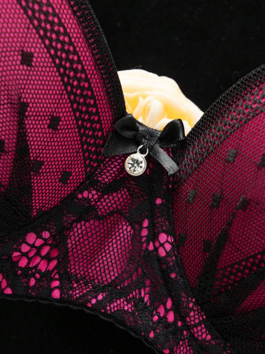 1pc Sexy Lace Minimalist Lift-Up Small Bust Underwire Bra For Women Lingerie