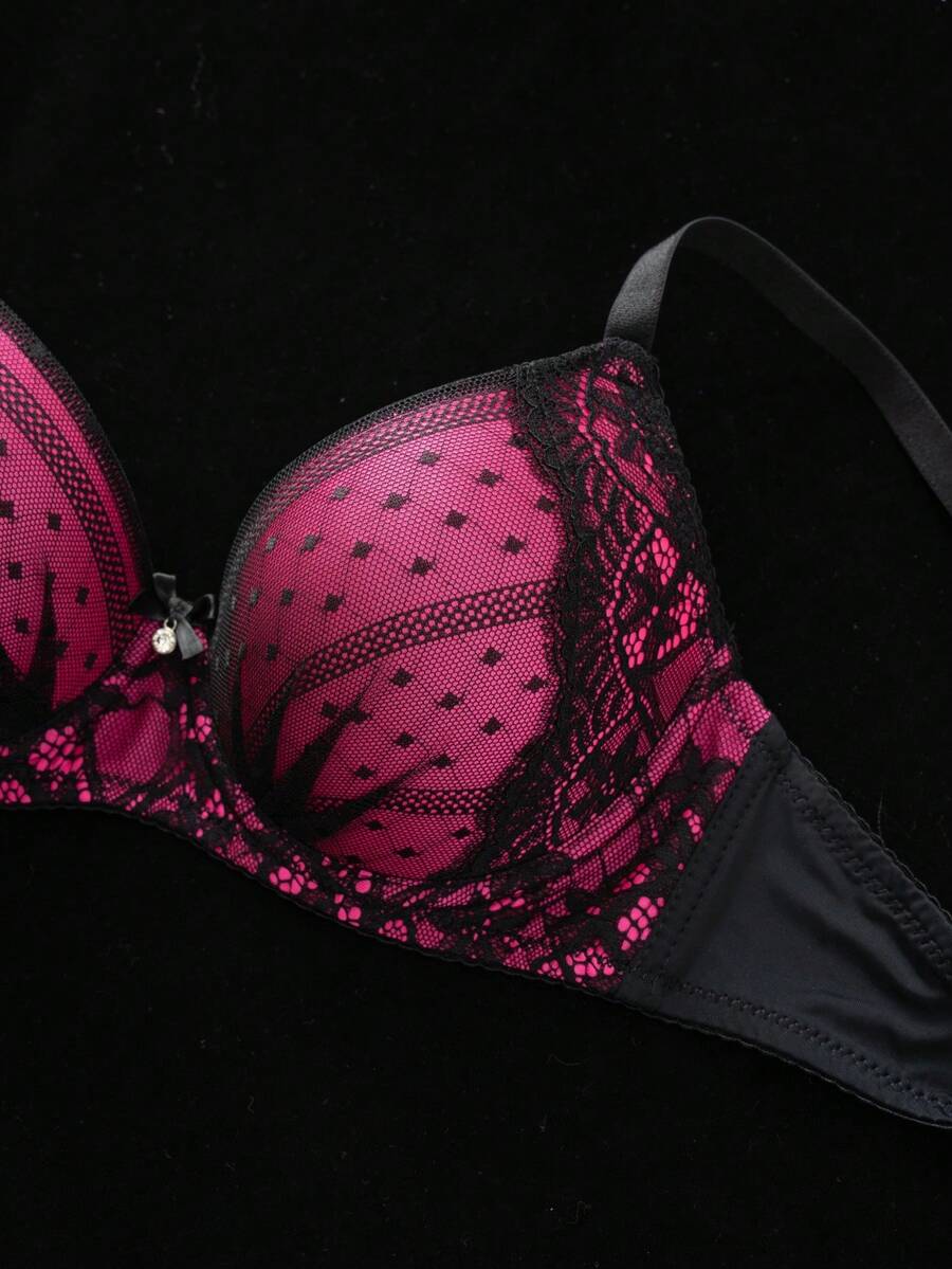 1pc Sexy Lace Minimalist Lift-Up Small Bust Underwire Bra For Women Lingerie