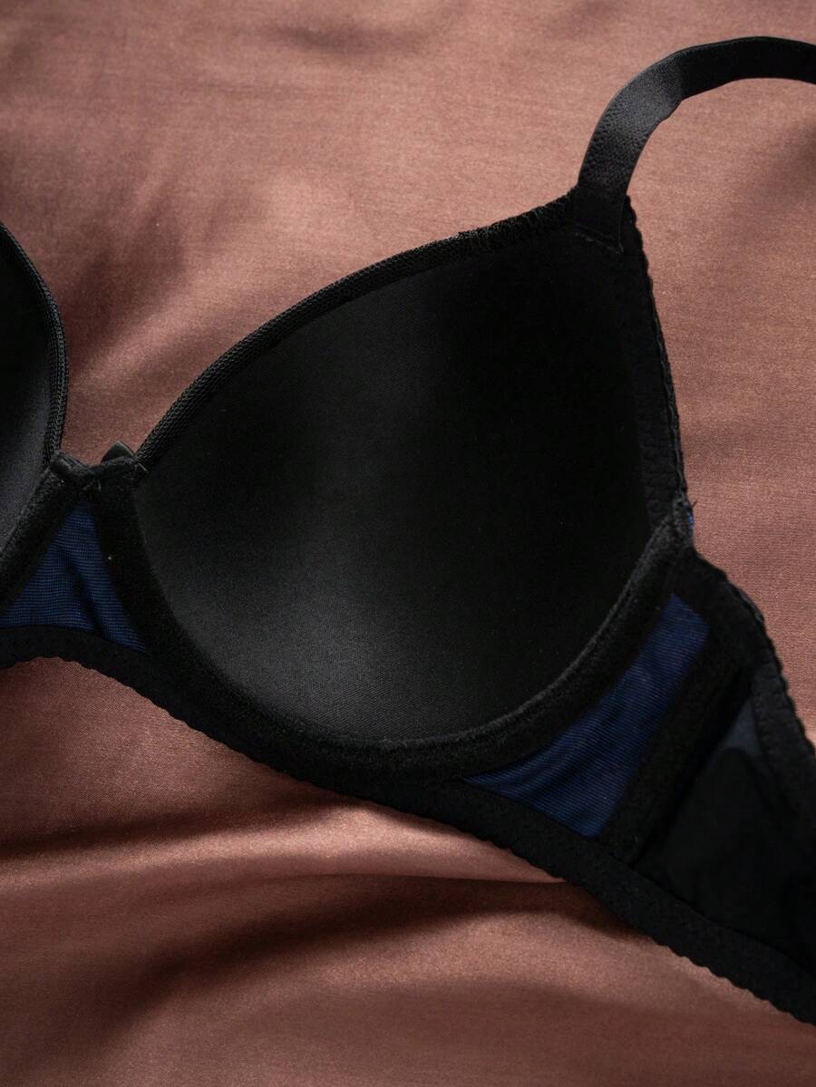 1pc Sexy Lace Minimalist Lift-Up Small Bust Underwire Bra For Women Lingerie