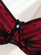 1pc Sexy Lace Minimalist Lift-Up Small Bust Underwire Bra For Women Lingerie