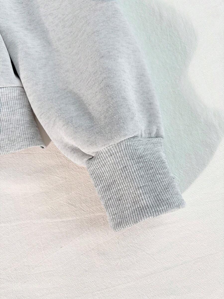 Glimmora New Women Zip-Up Sweatshirt, Gray Long Sleeve Jacket