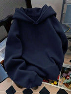 Women's Relaxed Fit Solid Blend Hoodies Lightweight Comfy Daily Home & Weekend Wear