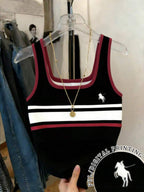 Resyla Striped Regular Fit Women's Sleeveless Crew Neck Tank Top