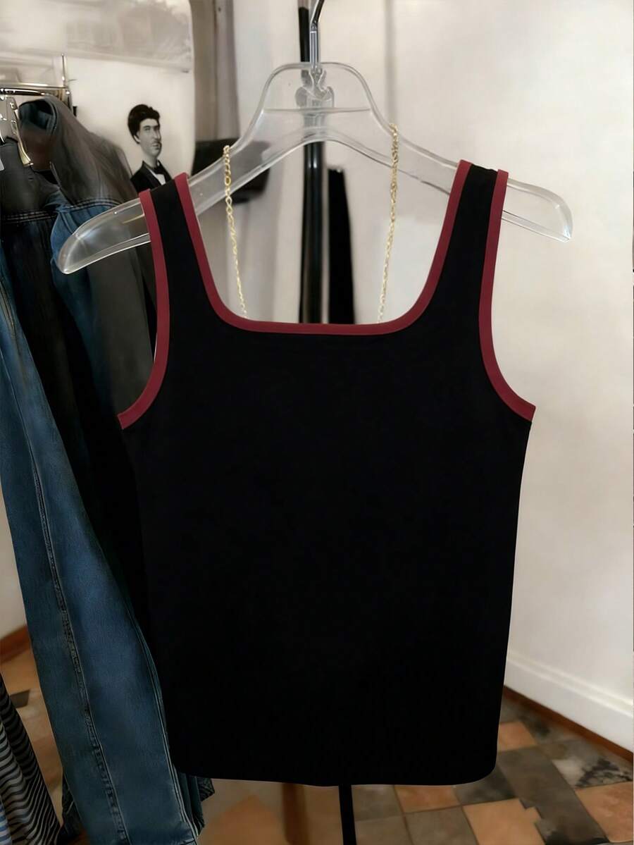 Resyla Striped Regular Fit Women's Sleeveless Crew Neck Tank Top