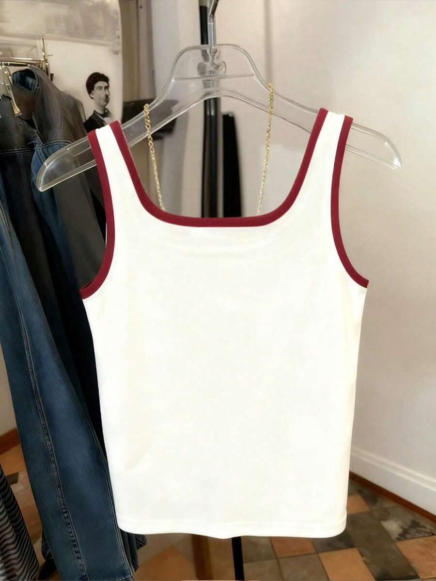 Resyla Striped Regular Fit Women's Sleeveless Crew Neck Tank Top