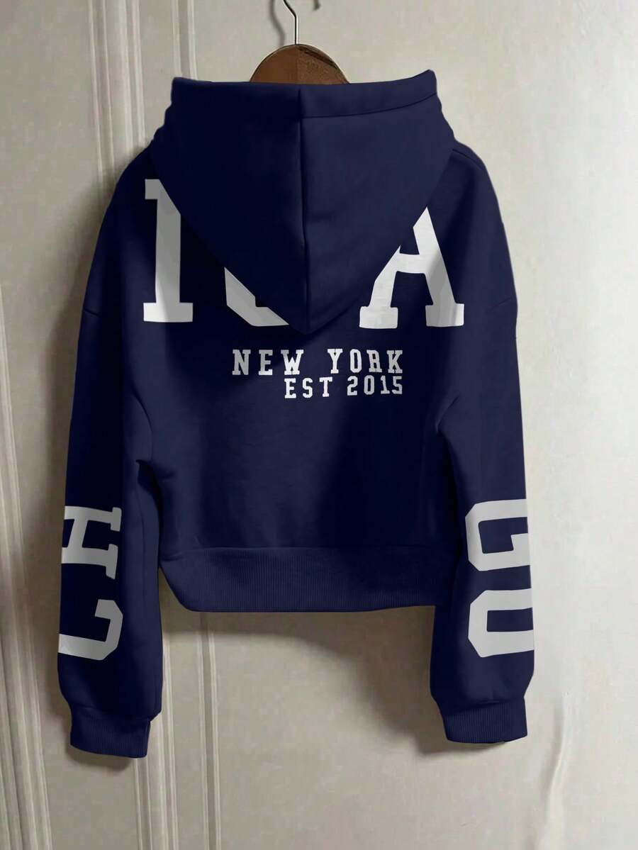 INAWLY Hooded Thermal Lined Sweatshirt, Autumn/Winter Short Loose Jacket,Ladies Spring/Fall Casual Pocket,Zipper Three Quarter Length Sleeve Hooded Oversized Regular Apricot Drop Shoulder Zip Up Women Hoodies,Three Quarter Sleeve Tops Graduation,Back To School Outfits,Graduation,Teacher Outfits For Women,Back To School Pullover