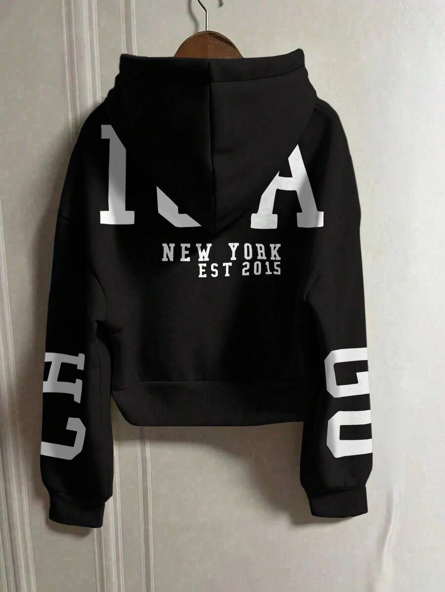 INAWLY Hooded Thermal Lined Sweatshirt, Autumn/Winter Short Loose Jacket,Ladies Spring/Fall Casual Pocket,Zipper Three Quarter Length Sleeve Hooded Oversized Regular Apricot Drop Shoulder Zip Up Women Hoodies,Three Quarter Sleeve Tops Graduation,Back To School Outfits,Graduation,Teacher Outfits For Women,Back To School Pullover