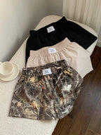 Comfortcana 3pcs Comfortable Women's Short Length Casual Shorts In Woven Fabric For Everyday Looks Shorts Pack Camo Print Shorts
