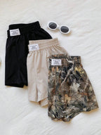 Comfortcana 3pcs Comfortable Women's Short Length Casual Shorts In Woven Fabric For Everyday Looks Shorts Pack Camo Print Shorts