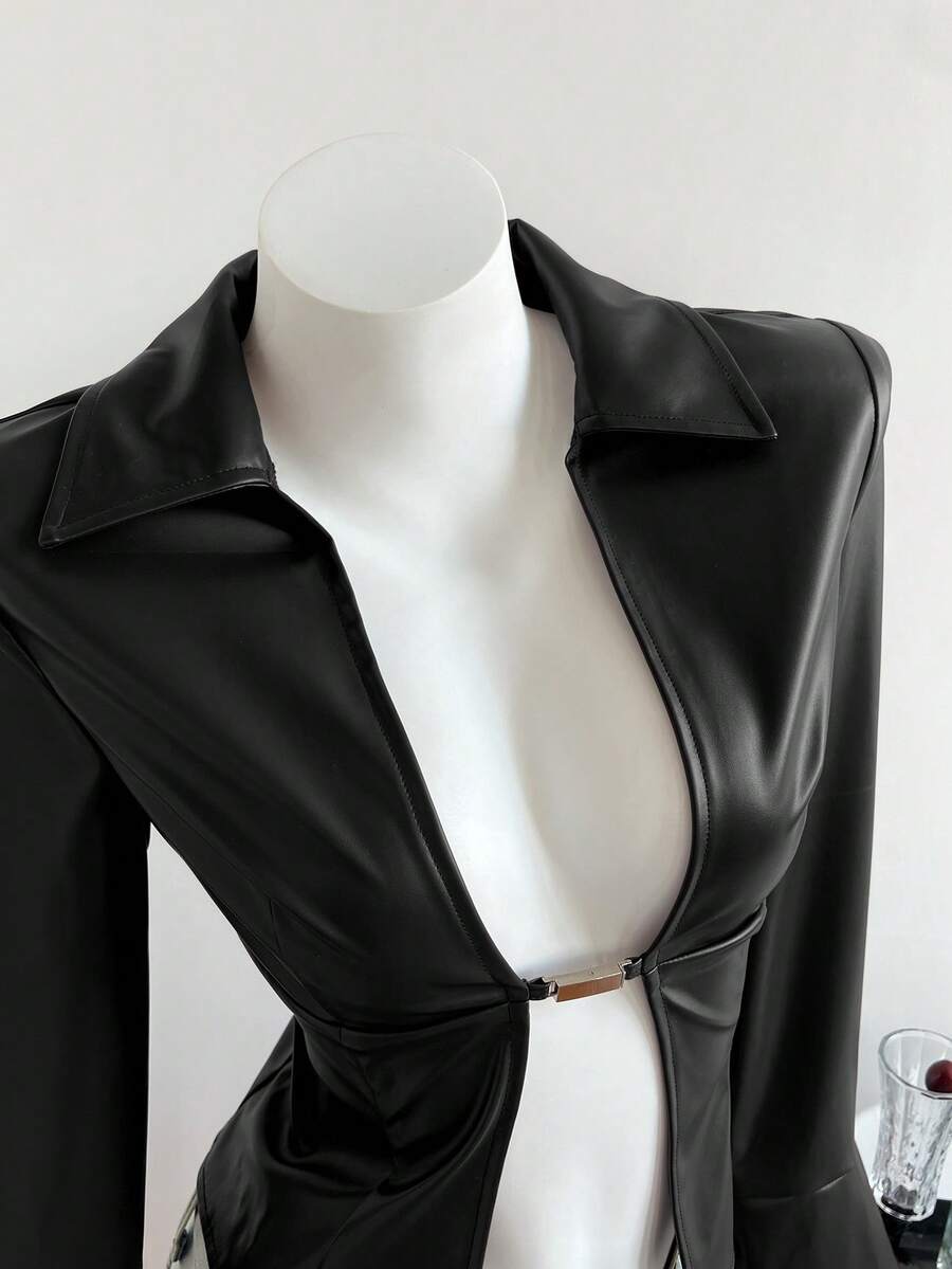 Elamini Women's New Sexy V-Neck Long Sleeve Blouse, Metal Hook Closure And Ruffle Sleeve Design. Striped Print Ruffle Sleeve Shirt, Long Sleeve Top