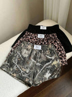 Comfortcana 3pcs Comfortable Women's Short Length Casual Shorts In Woven Fabric For Everyday Looks Shorts Pack Camo Print Shorts