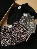 Comfortcana 3pcs Comfortable Women's Short Length Casual Shorts In Woven Fabric For Everyday Looks Shorts Pack Camo Print Shorts