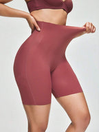 Women High-Waisted Solid Color Body-Shaping Bottoms, Panty