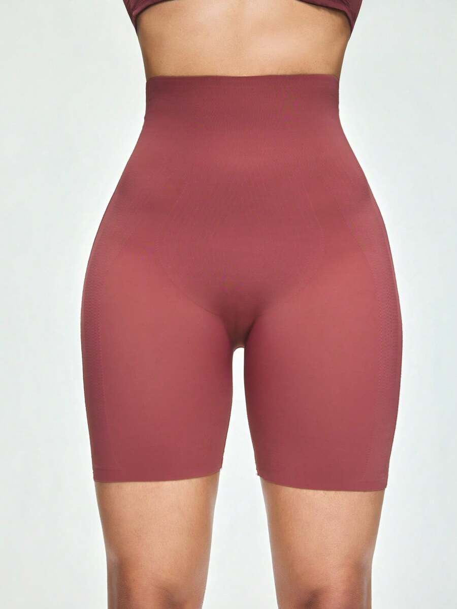 Women High-Waisted Solid Color Body-Shaping Bottoms, Panty
