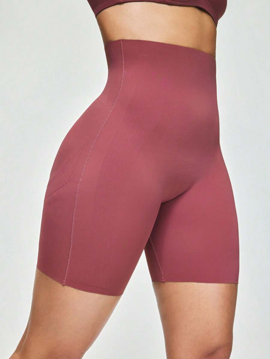 Women High-Waisted Solid Color Body-Shaping Bottoms, Panty