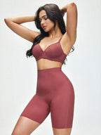 Women High-Waisted Solid Color Body-Shaping Bottoms, Panty