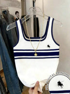 Resyla Striped Regular Fit Women's Sleeveless Crew Neck Tank Top