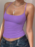 Zyxie Women's Casual Versatile Solid Color Slim Fit Camisole