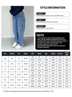 NVFelix Women's Loose Straight Leg Jeans, Distressed Wash, Elegant & Fashionable, Y2K Outdoor Style, Blue, Suitable For Winter, Thanksgiving And New Year Wear