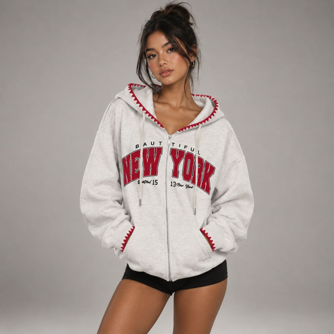 Kaya | Raglan Zip Sweatshirt