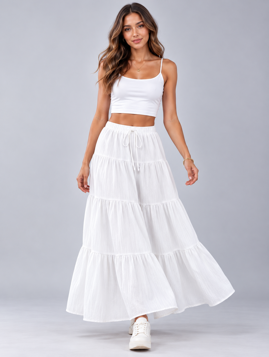 Celia | Ruffled Maxi Skirt