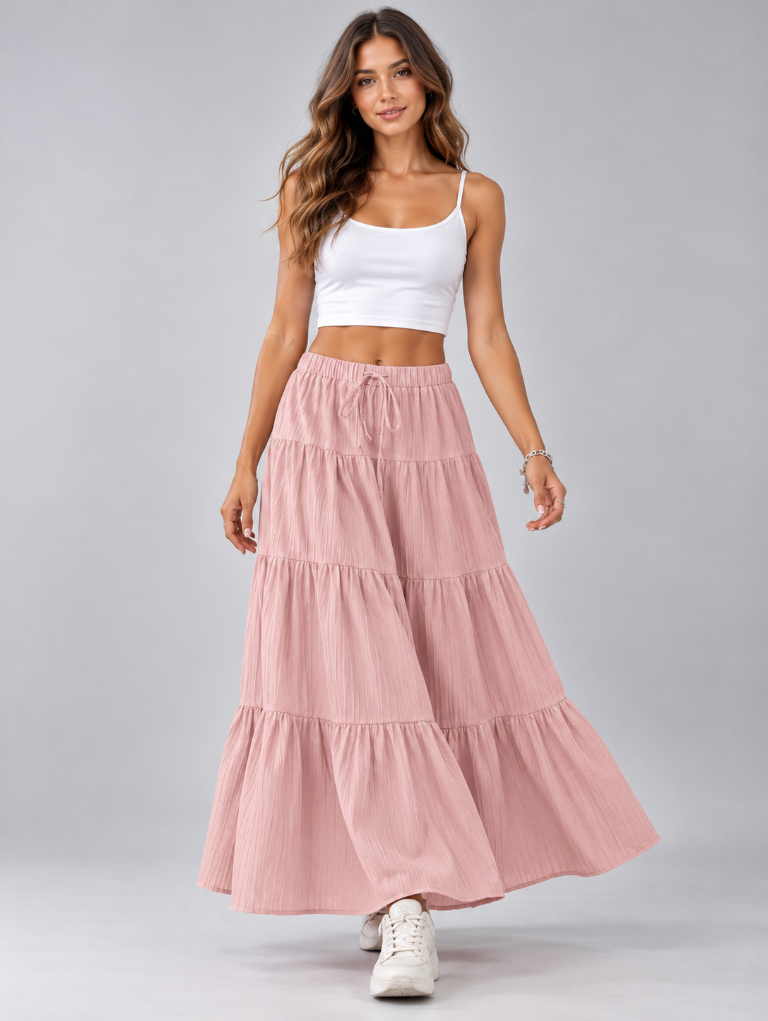 Celia | Ruffled Maxi Skirt