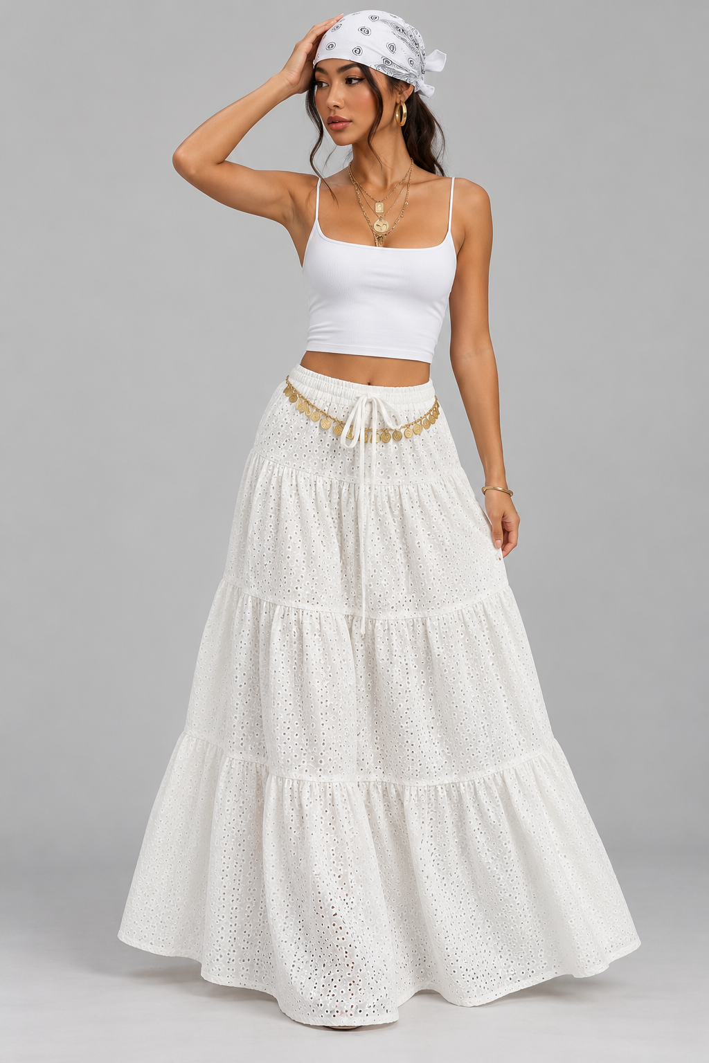 Celia | Ruffled Maxi Skirt