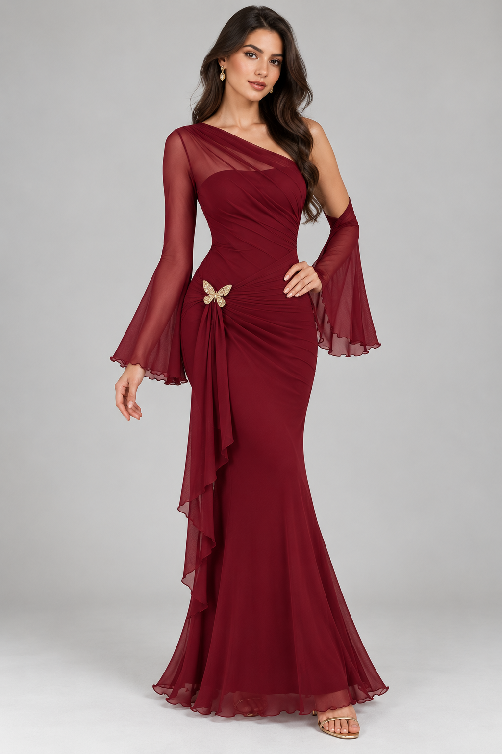 Lyra | Metallic Ombre Dress
