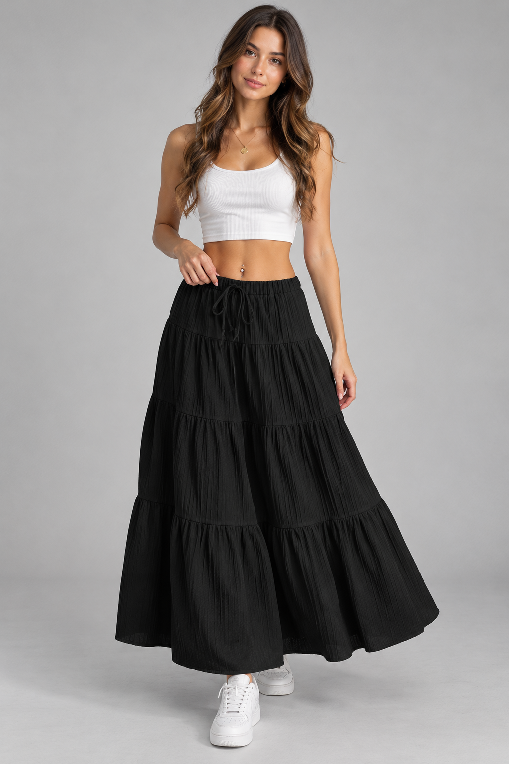 Celia | Ruffled Maxi Skirt