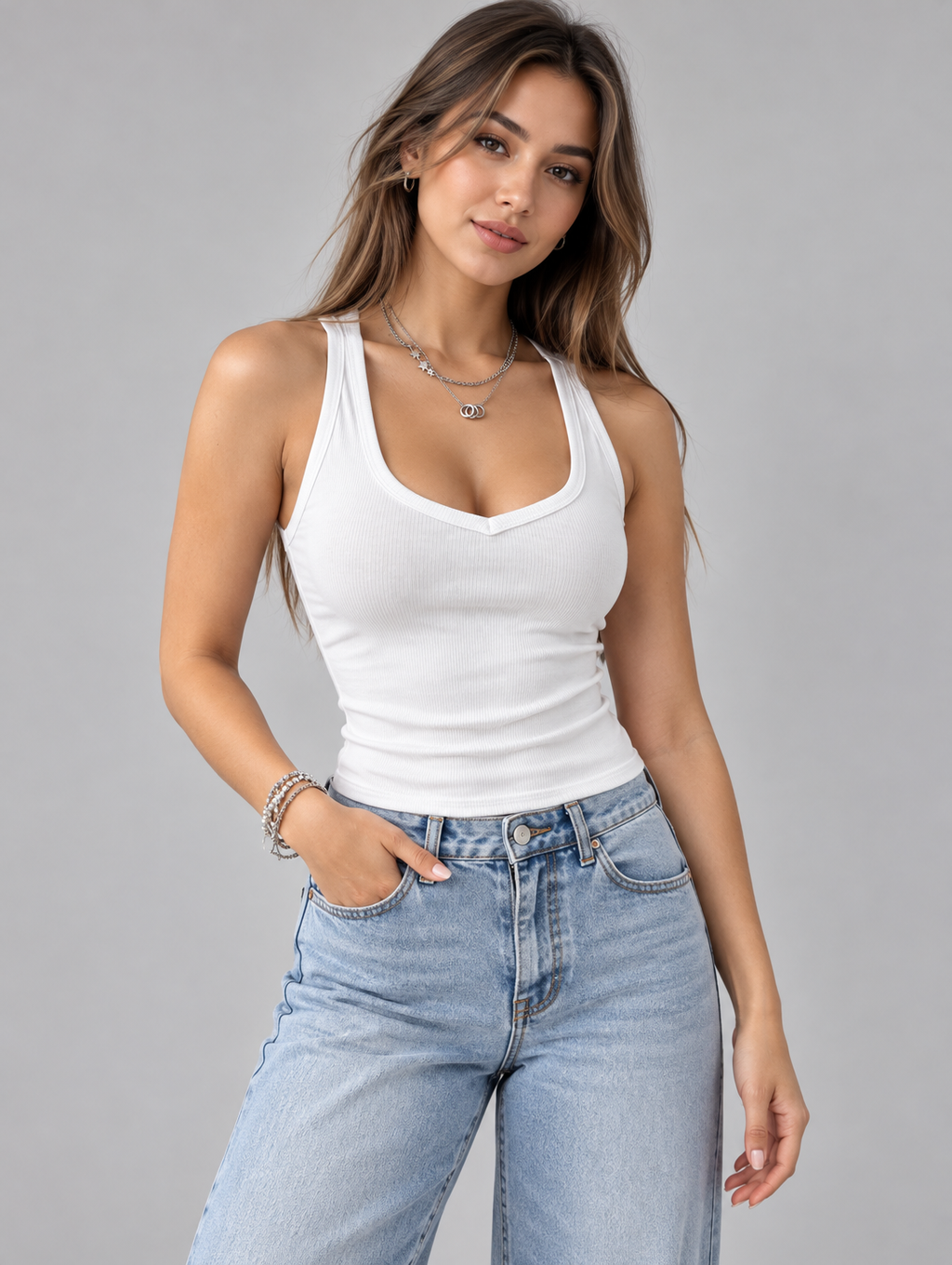 Kiki | Knit Crop Cami Top