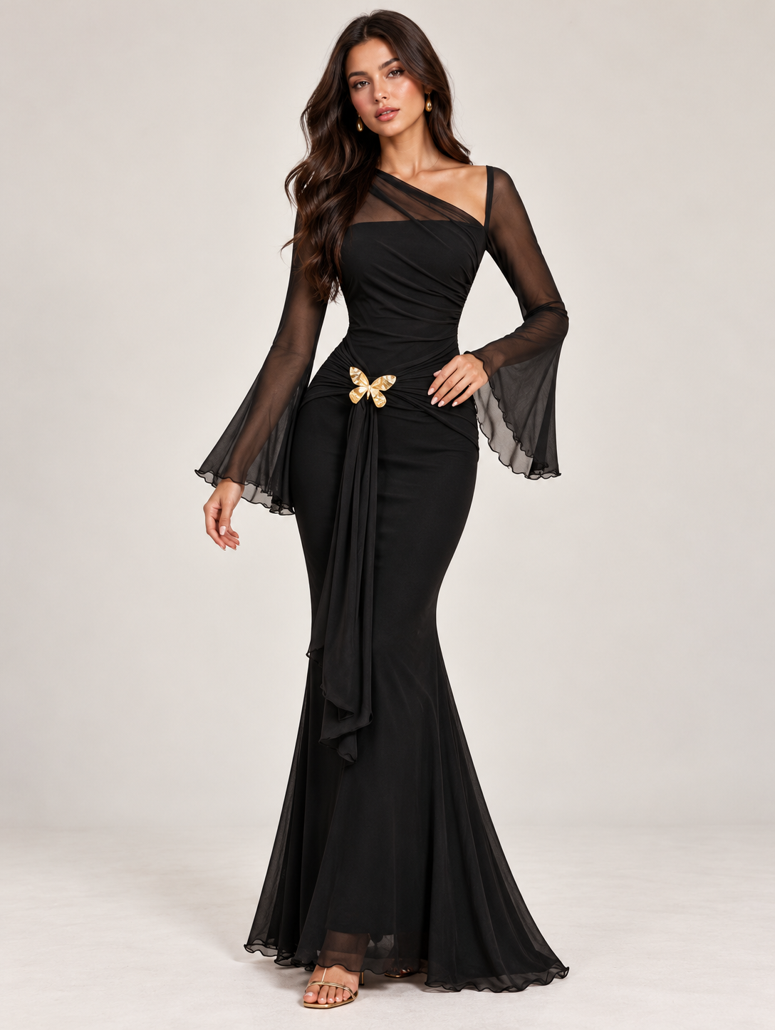 Lyra | Metallic Ombre Dress