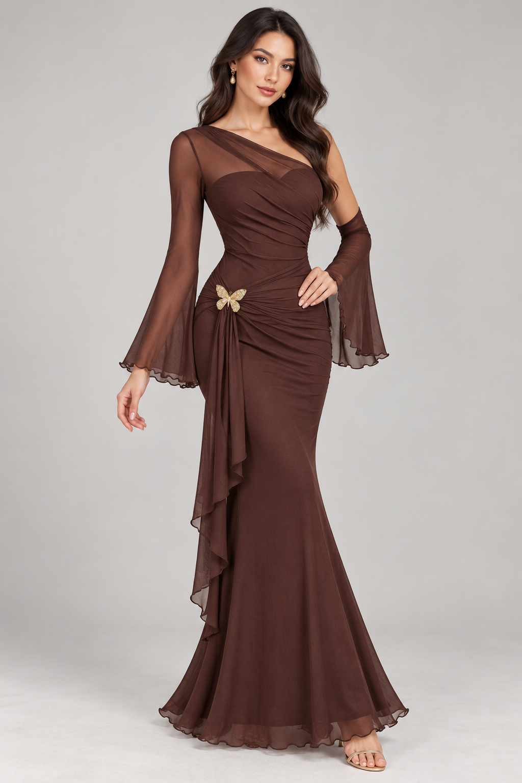 Lyra | Metallic Ombre Dress