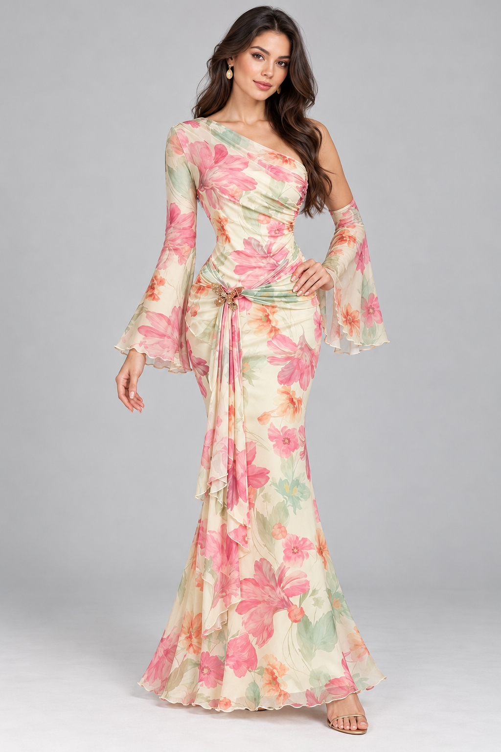 Lyra | Metallic Ombre Dress