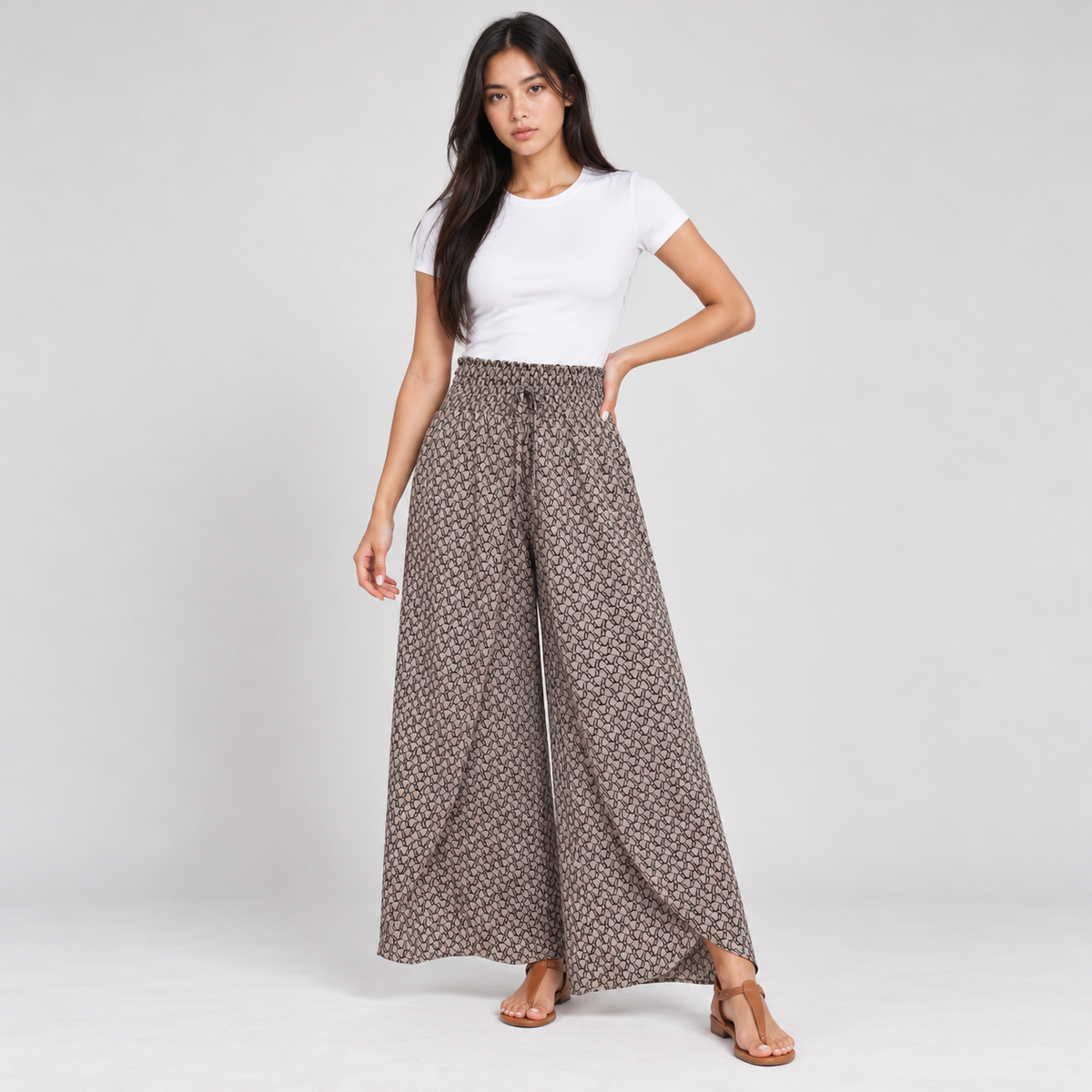 Odette | Knot-Waist Wide-Leg Pants