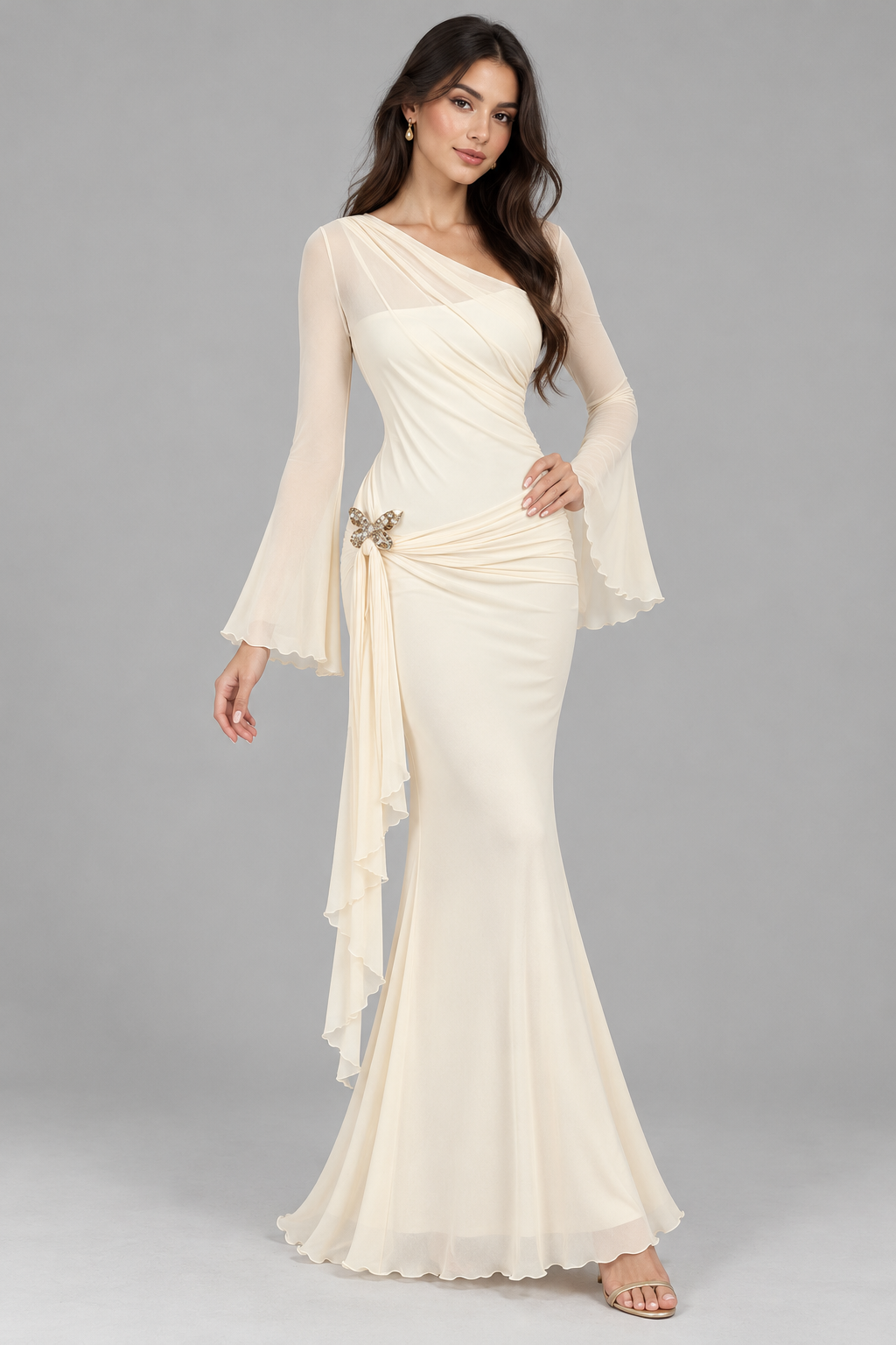 Lyra | Metallic Ombre Dress
