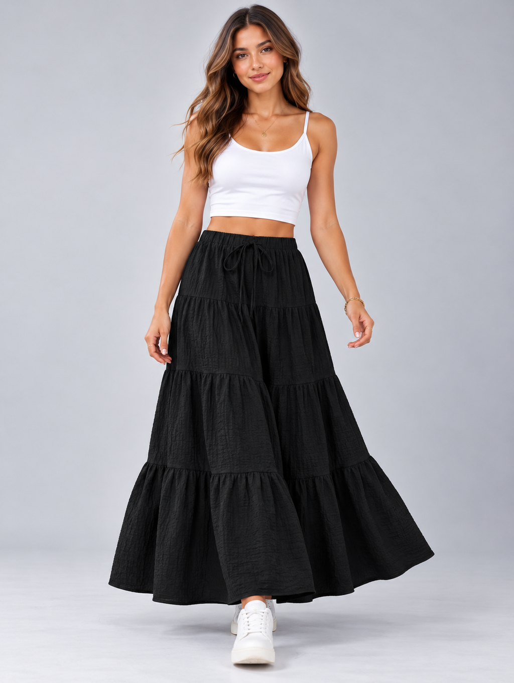 Celia | Ruffled Maxi Skirt