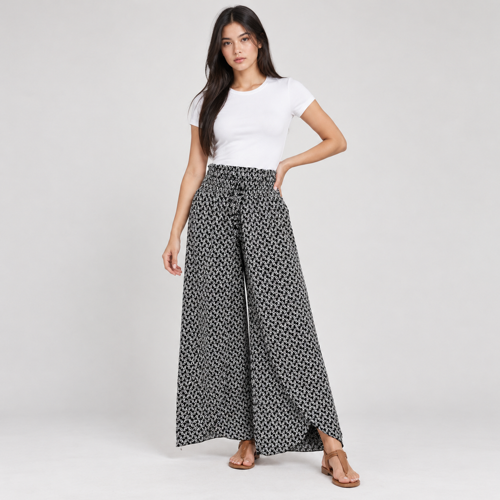 Odette | Knot-Waist Wide-Leg Pants