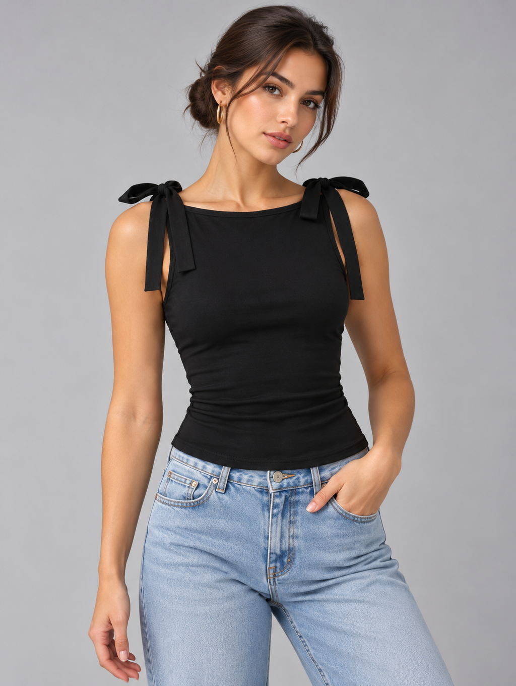 Bree | Tie-Shoulder Tank Top