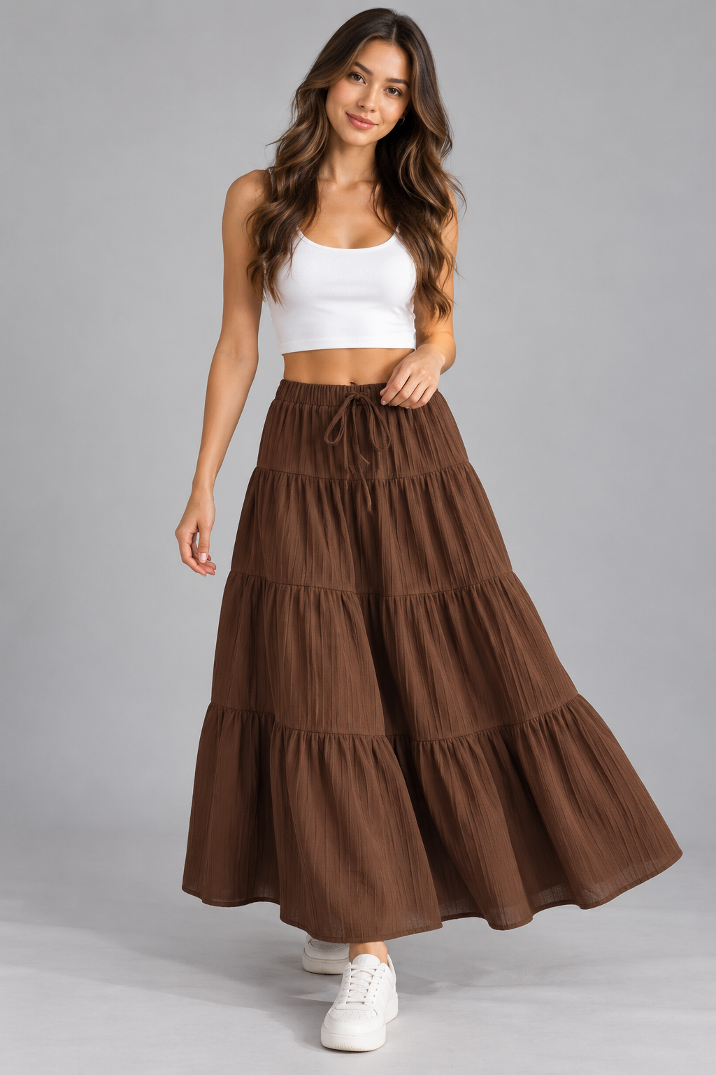 Celia | Ruffled Maxi Skirt