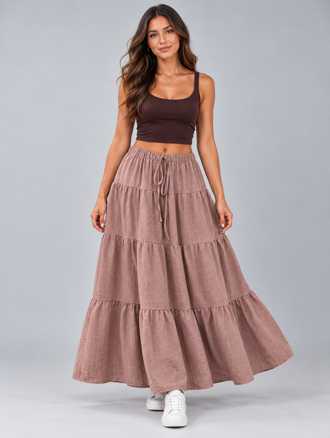 Celia | Ruffled Maxi Skirt
