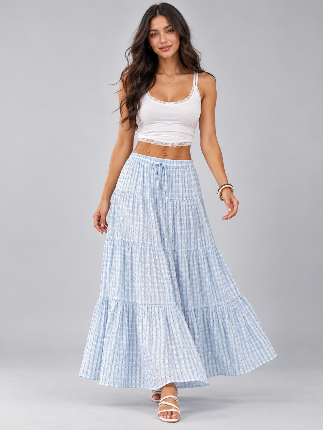 Celia | Ruffled Maxi Skirt