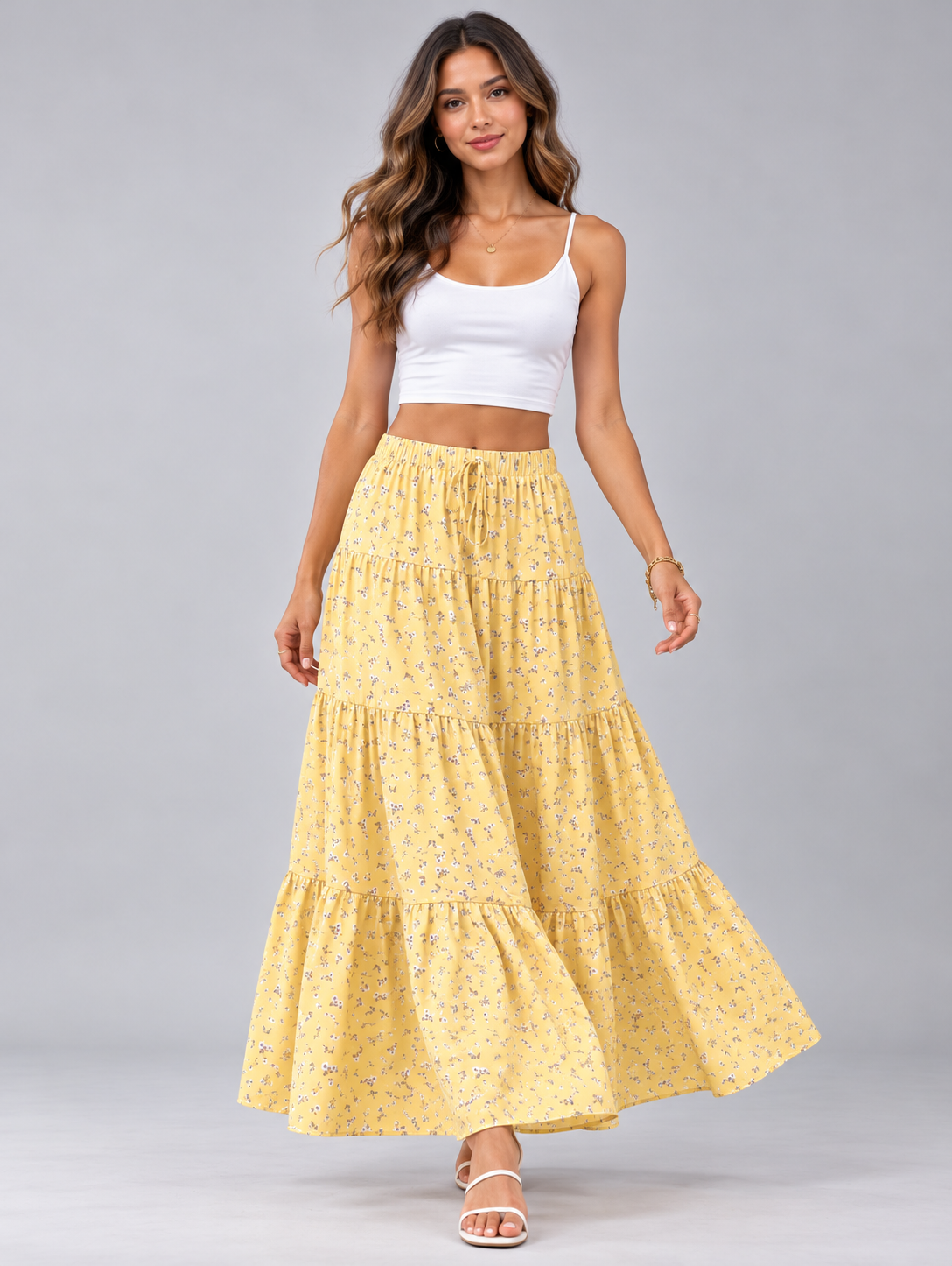 Celia | Ruffled Maxi Skirt