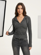 Zoe | Zip Hooded Sweatshirt