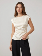 Vivi | Satin Fitted Top