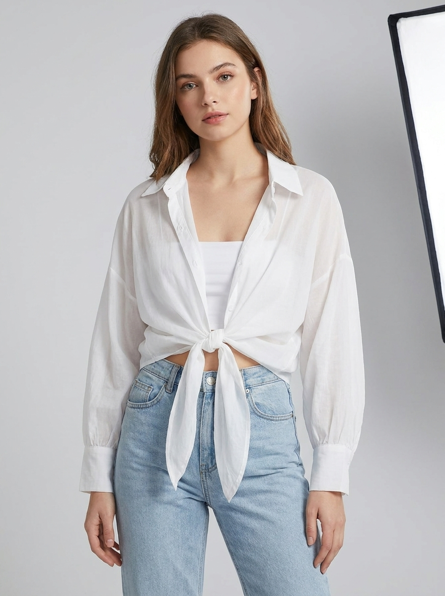 Tallulah | Batwing Chiffon Crop