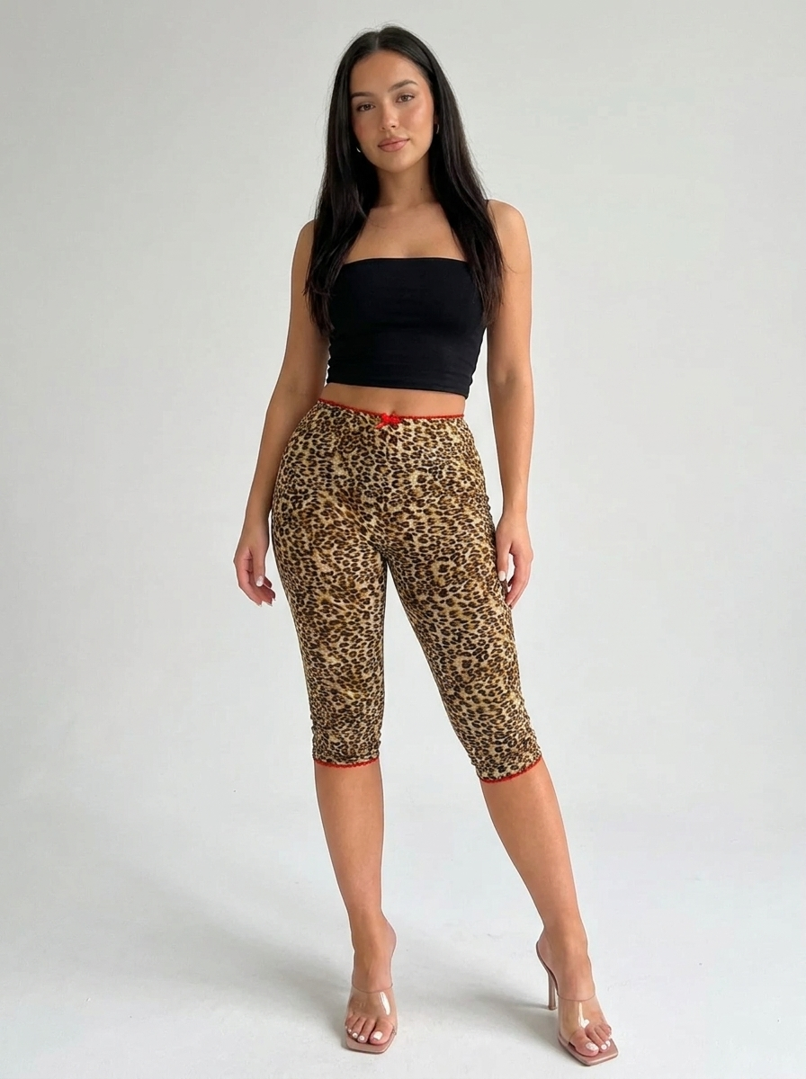 Lola | Lace-Trim 3/4 Leggings