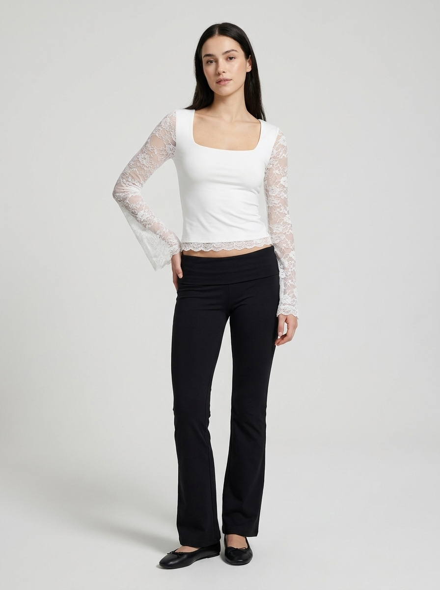 Jolie | Lace Cropped Party Top
